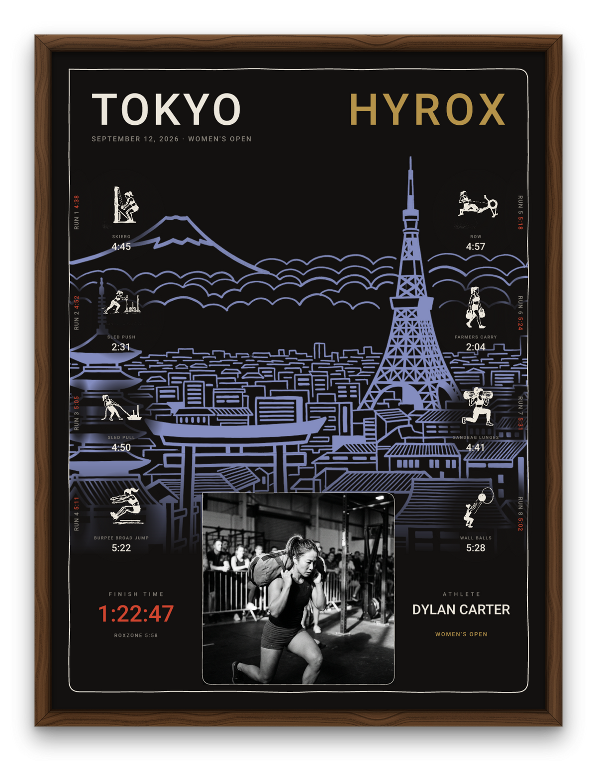 The Noir Wood frame